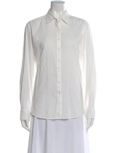Pre-owned Xirena Long Sleeve Button-up Top In Neutral