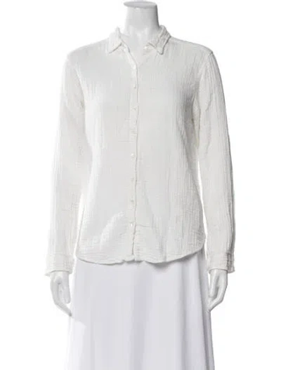Pre-owned Xirena Long Sleeve Button-up Top In Neutral