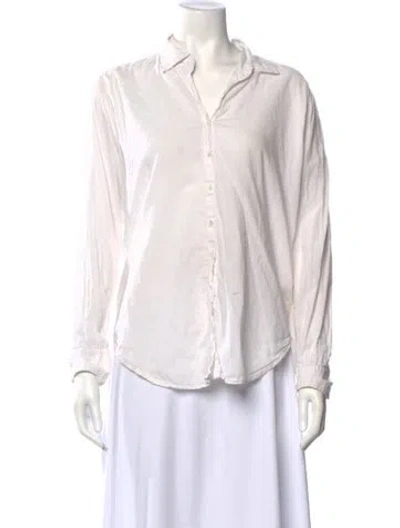 Pre-owned Xirena Long Sleeve Button-up Top In Pink