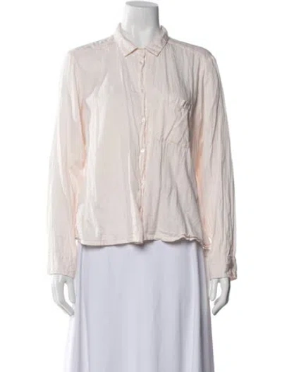 Pre-owned Xirena Long Sleeve Button-up Top In Pink