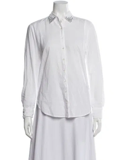 Pre-owned Xirena Long Sleeve Button-up Top W/ Tags In White