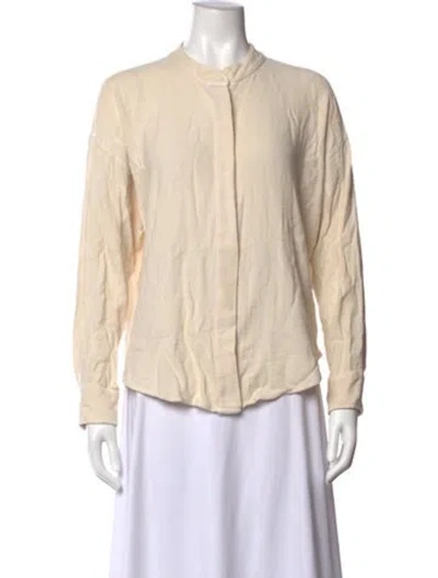 Pre-owned Xirena Long Sleeve Top In Neutral
