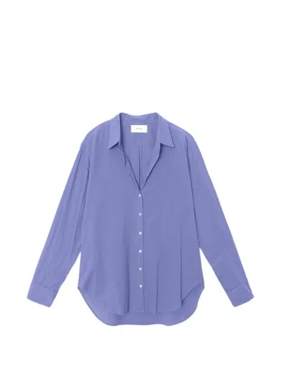 Xirena Long-sleeve Button-down Shirt In Purple