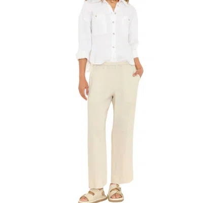 Xirena Lorenzo Cropped Pull-on Pant In Beige In Neutral