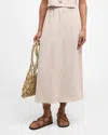 Xirena Loretta A-line Cotton Midi Skirt In Neutral