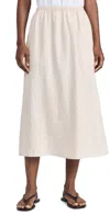 Xirena Loretta A-line Cotton Midi Skirt In Sugarcane