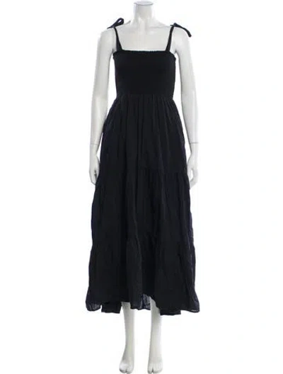 Pre-owned Xirena Lori Long Dress In Black