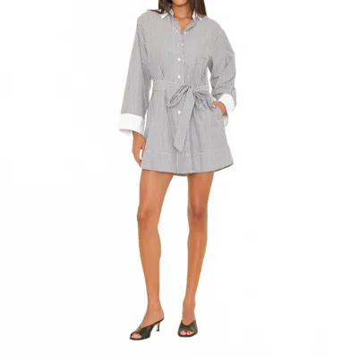 Xirena Louie Mini Dress In Blue In Gray
