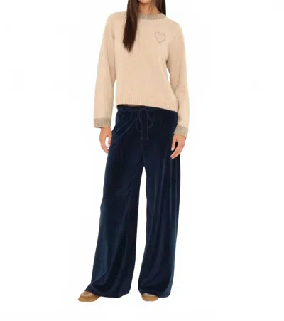 Xirena Manon Velour Pant In Sapphire In Blue