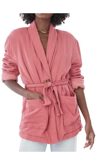 Xirena Marlon Wrap Jacket In Pale Pink In Multi