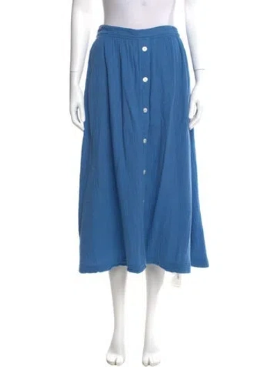 Pre-owned Xirena Midi Length Skirt In Blue