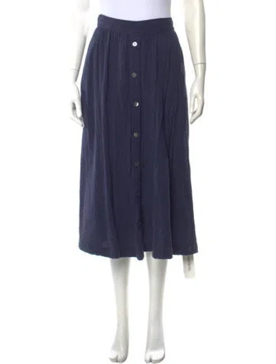 Pre-owned Xirena Midi Length Skirt In Blue