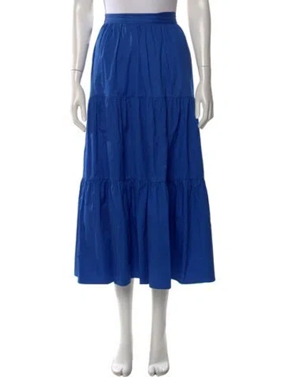 Pre-owned Xirena Midi Length Skirt In Blue