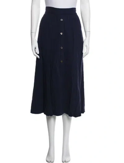 Pre-owned Xirena Midi Length Skirt In Blue