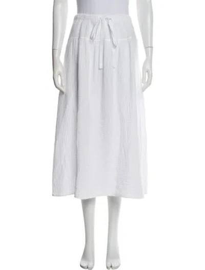 Pre-owned Xirena Midi Length Skirt In White