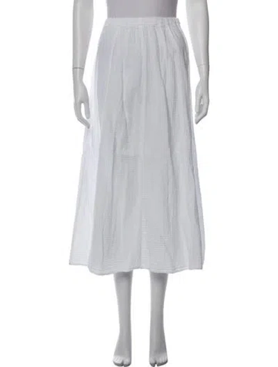 Pre-owned Xirena Midi Length Skirt In White