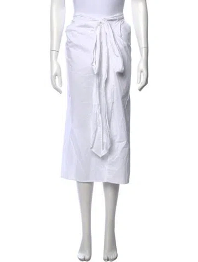 Pre-owned Xirena Midi Length Skirt In White