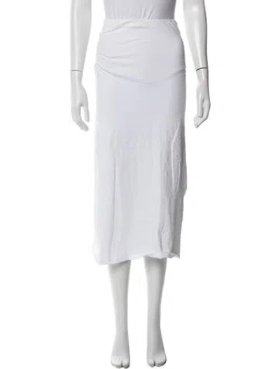 Pre-owned Xirena Midi Length Skirt In White