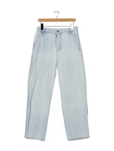 Pre-owned Xirena Mid-rise Straight Leg Jeans In Blue