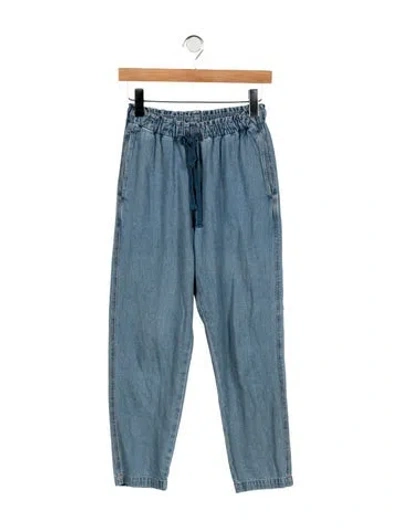 Pre-owned Xirena Mid-rise Straight Leg Jeans In Blue