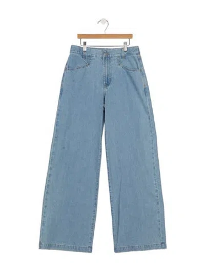 Pre-owned Xirena Mid-rise Wide Leg Jeans W/ Tags In Blue