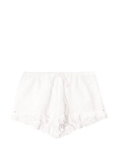 Xirena Mimi Ruffled Mini Shorts In White