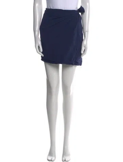 Pre-owned Xirena Mini Skirt In Blue