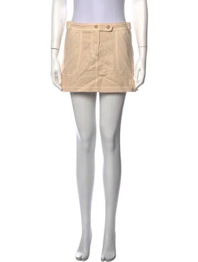 Pre-owned Xirena Mini Skirt In Neutrals