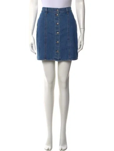 Pre-owned Xirena Mini Skirt W/ Tags In Blue
