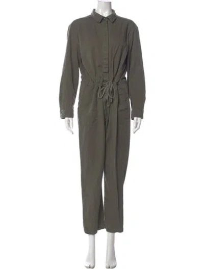 Pre-owned Xirena Mock Neck Jumpsuit In Green