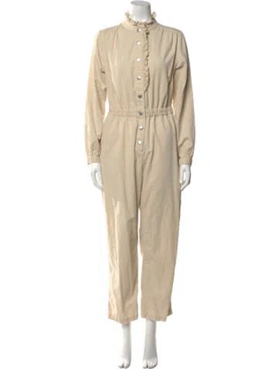 Pre-owned Xirena Mock Neck Jumpsuit In Neutral