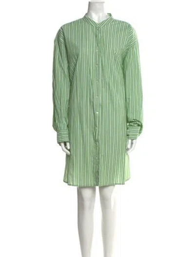 Pre-owned Xirena Mock Neck Knee-length Dress In Green