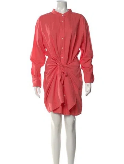 Pre-owned Xirena Mock Neck Knee-length Dress In Pink