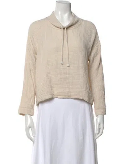 Pre-owned Xirena Mock Neck Long Sleeve Sweatshirt In Neutral