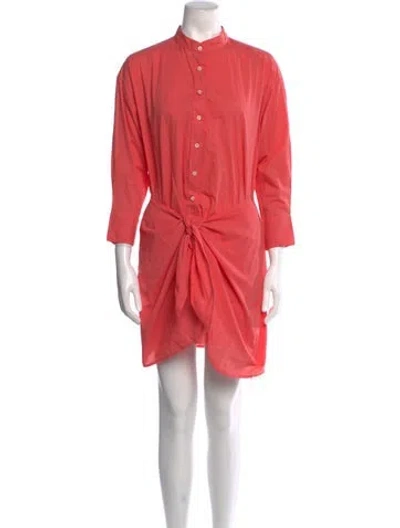 Pre-owned Xirena Mock Neck Mini Dress In Pink