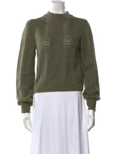 Pre-owned Xirena Mock Neck Sweater In Green