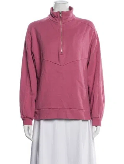 Pre-owned Xirena Mock Neck Sweater In Pink