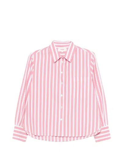 Xirena Monroe Striped Shirt In Pink