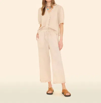 Xirena Montana Lightweight Pant In Parchment In Animal Print