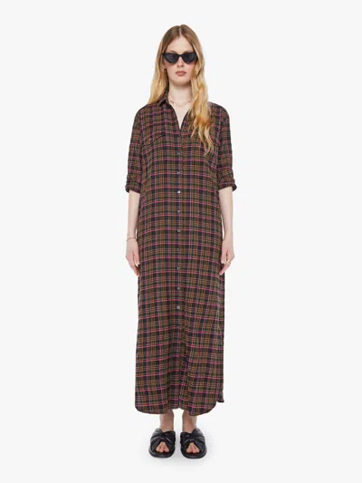 Xirena Natalie Dress Espresso Plaid In Brown
