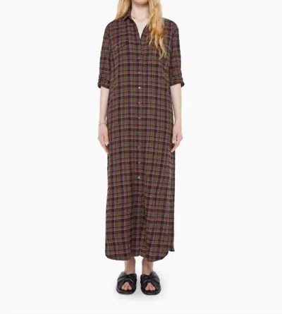 Xirena Natalie Shirt Dress In Espresso Plaid In Multi