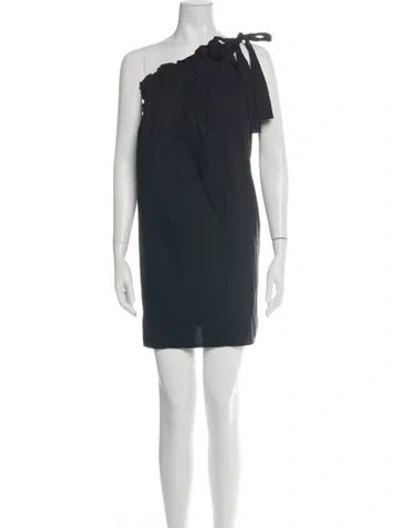 Pre-owned Xirena One-shoulder Mini Dress In Green
