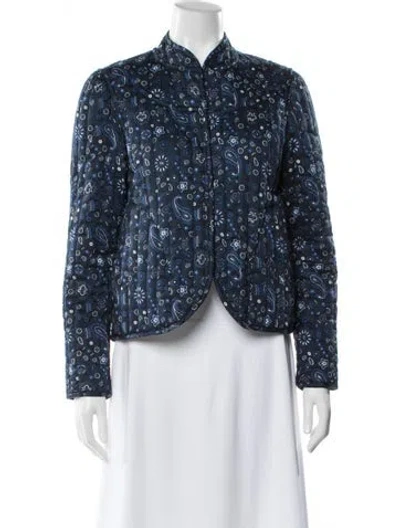 Pre-owned Xirena Paisley Print Jacket In Blue