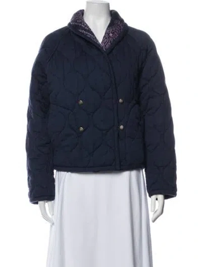 Pre-owned Xirena Paisley Print Jacket In Blue