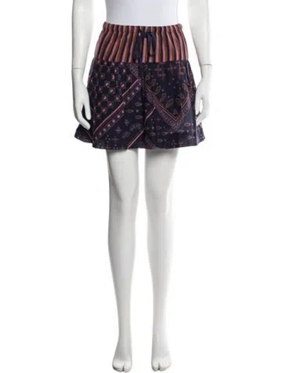 Pre-owned Xirena Paisley Print Mini Skirt W/ Tags In Multi
