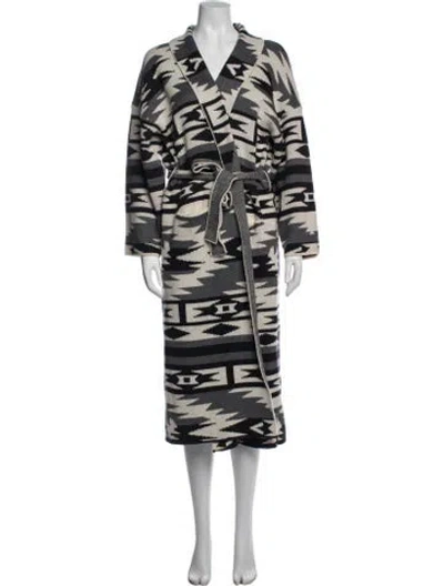 Pre-owned Xirena Patterned Coat In Grey