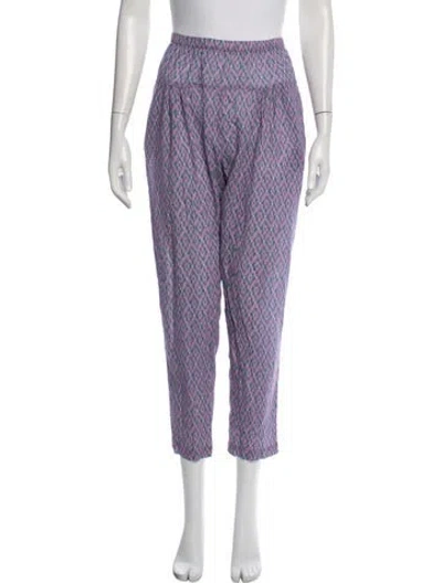 Pre-owned Xirena Patterned Sweatpants In Purple