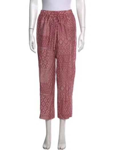Pre-owned Xirena Patterned Wide Leg Pants In Pink