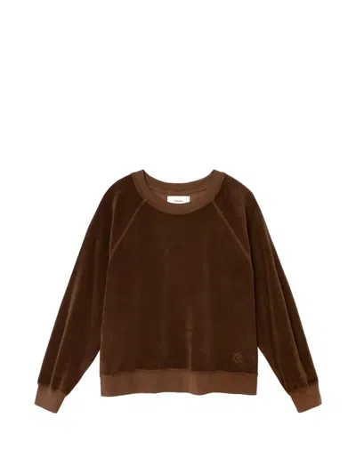 Xirena Pierre Raglan-sleeve Sweatshirt In Brown