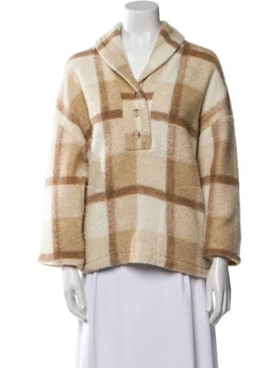 Pre-owned Xirena Plaid Print Jacket In Neutral